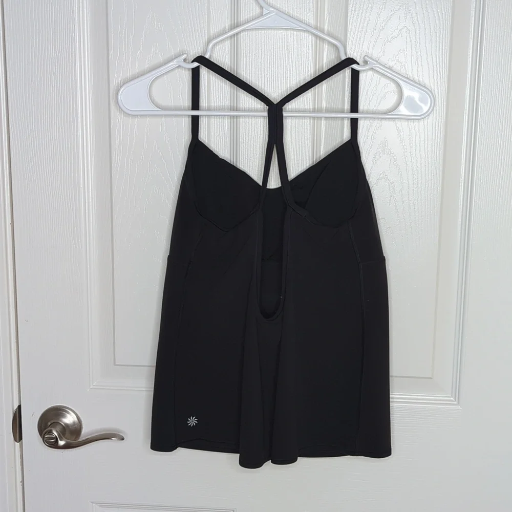 Athleta Vinyasa Support Top Black size Medium - Picture 2 of 7